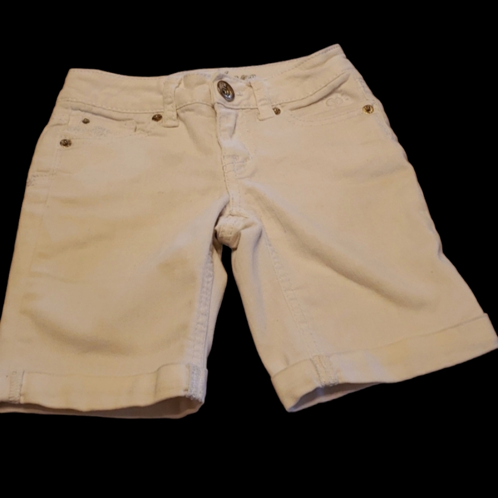Justice White Shorts Size 8s